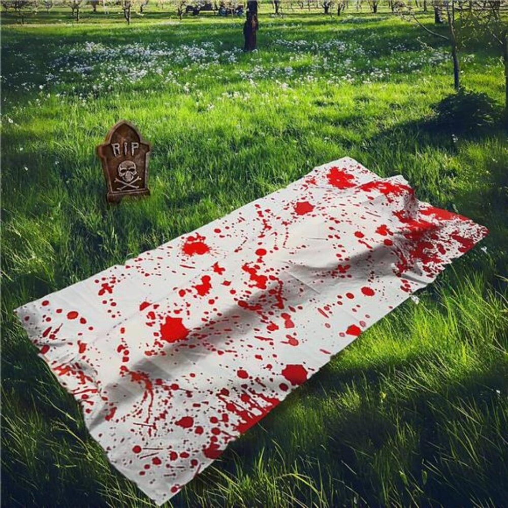 5FT Halloween Dead Victim Corpse Prop, Halloween Scary Outdoor Decorations